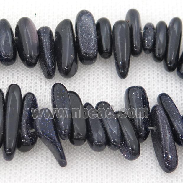 blue SandStone chip beads