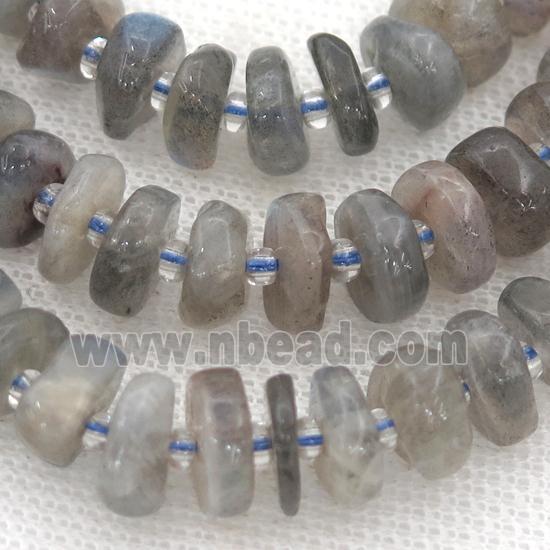 Labradorite rondelle beads