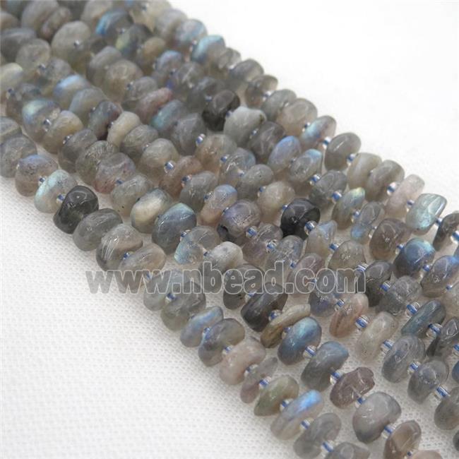 Labradorite rondelle beads