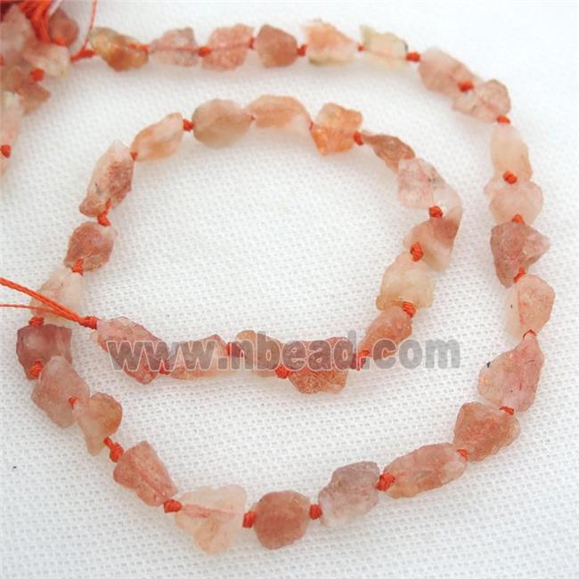 gold sptted SunStone beads, freeform