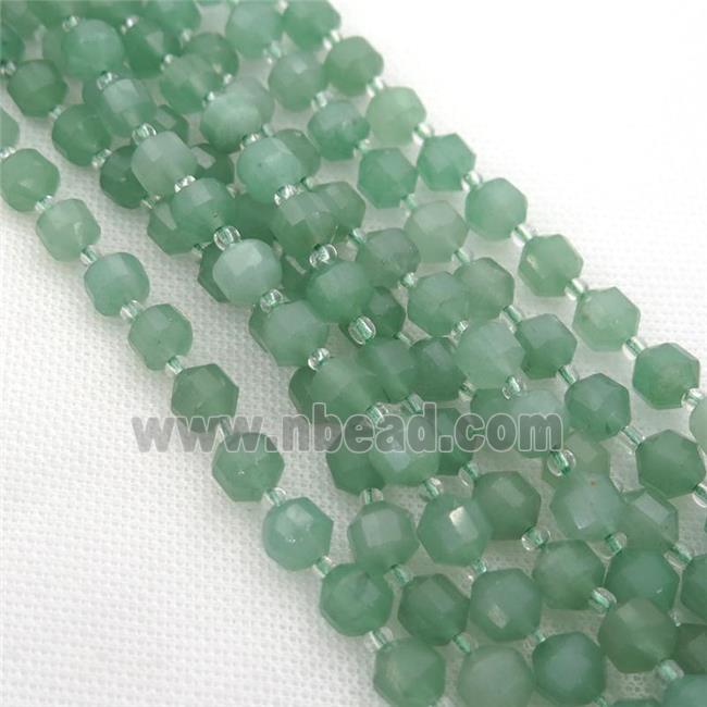 green Aventurine bullet beads