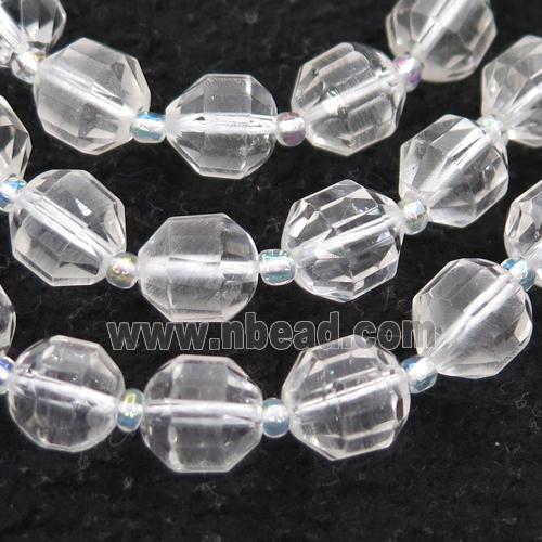 Clear Quartz bullet beads