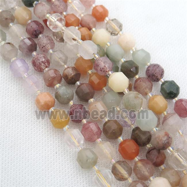 mix Gemstone bullet beads