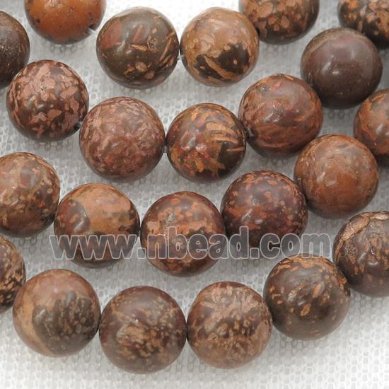 round Firework Jasper Beads