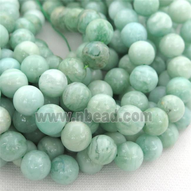 Chinese Green Fluorite Beads, round