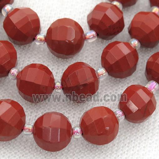 red Jasper lantern beads