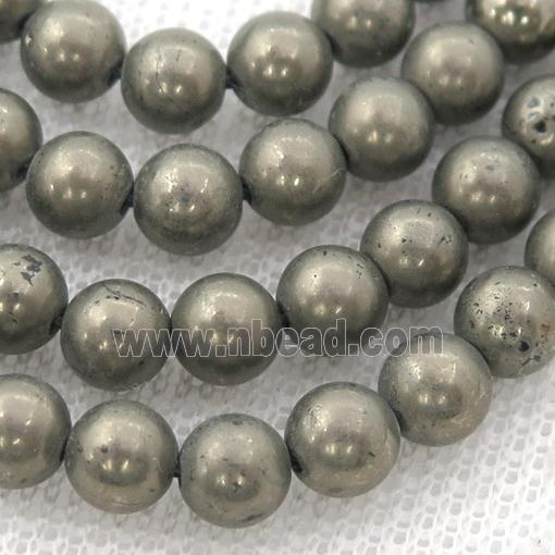 Pyrite Beads, round