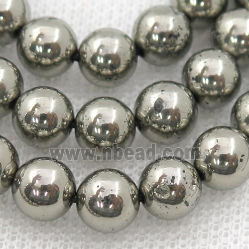 round Pyrite Beads