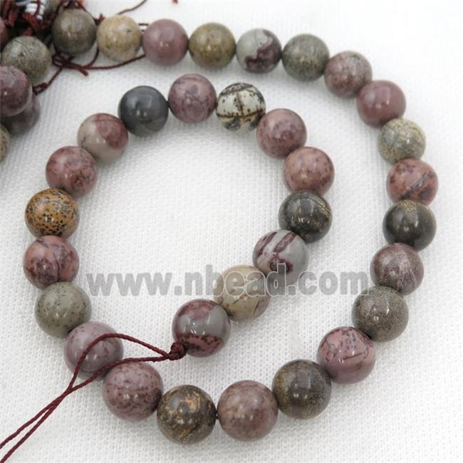 red Chohua Jasper Beads, round