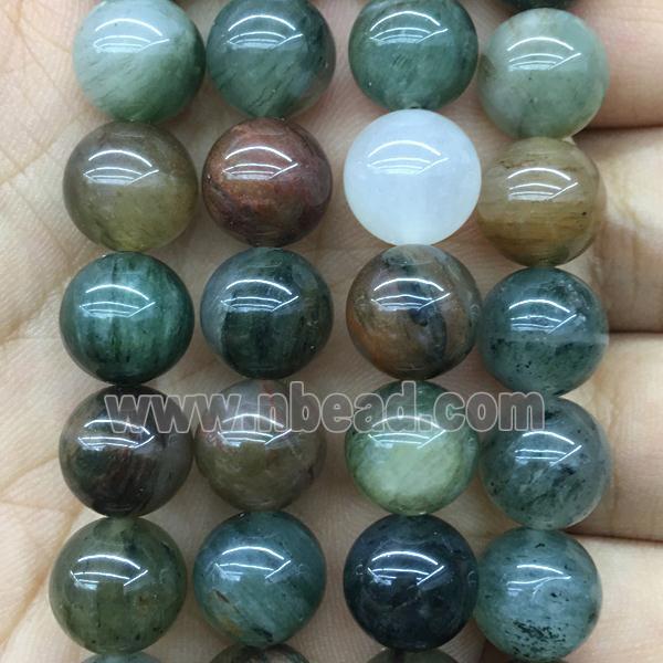 Green Chlorite Beads Smooth Round