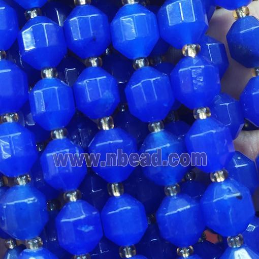 royalblue Jade bullet beads