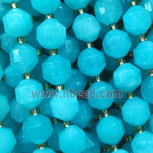 teal Jade bullet beads