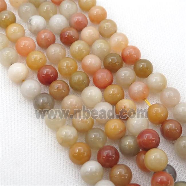 Natural Golden Aventurine Beads Smooth Round