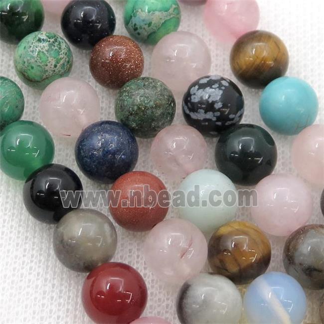 mix Gemstone Beads, round