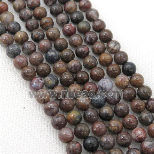 Pietersite Jasper Beads, round