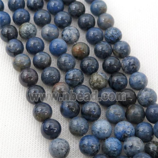 blue Dumortierite Beads, round