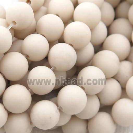 round matte River Jasper Beads