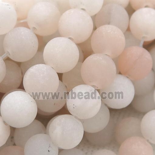 round Pink Aventurine Beads, matte