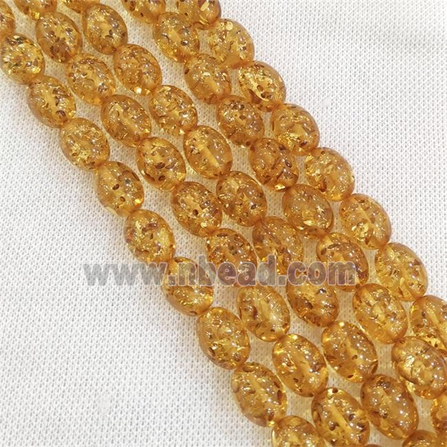 synthetic Amber barrel Beads