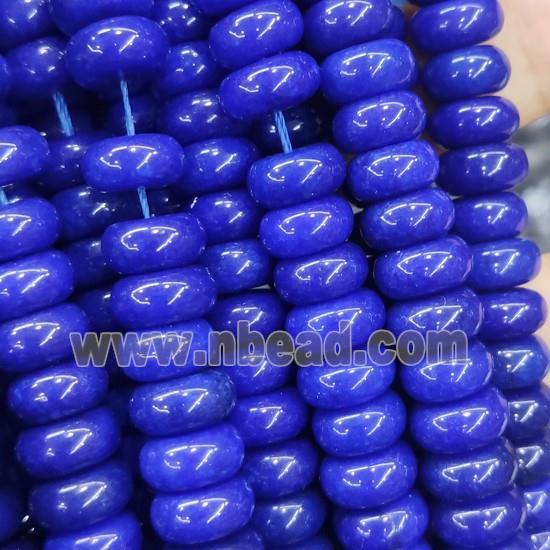 lapisblue Jade rondelle beads