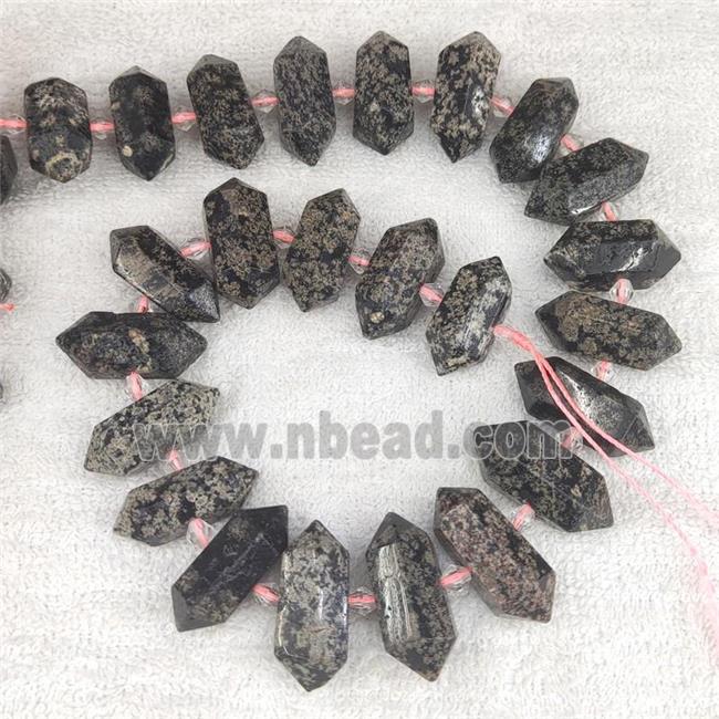 red Snowflake Jasper bullet beads