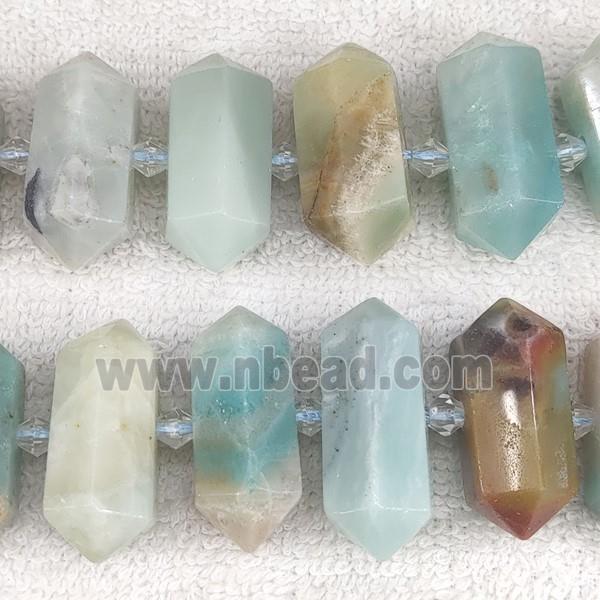 Chinese Amazonite bullet beads