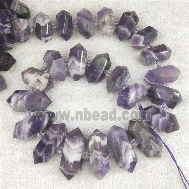 dogtooth Amethyst bullet beads