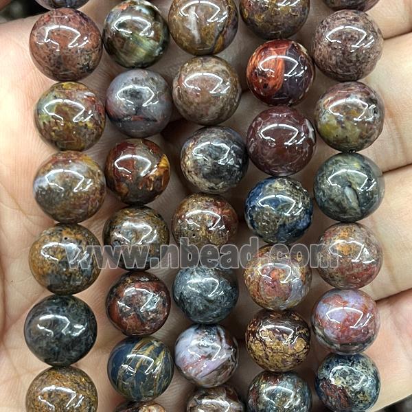 Pietersite Jasper Beads, round, A-grade