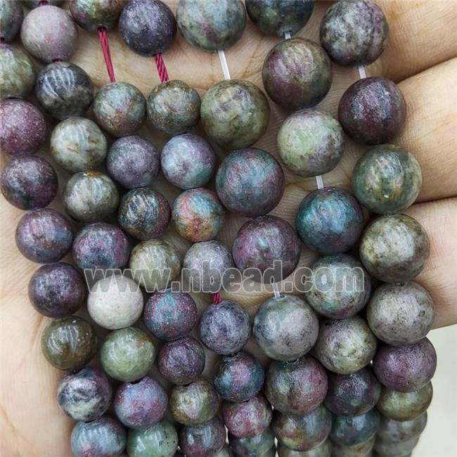 red Corundum Beads round