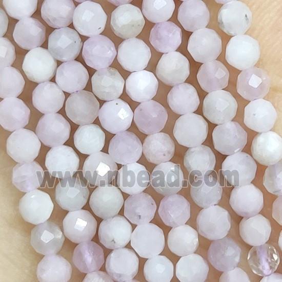 Kunzite Beads Tiny Faceted Round