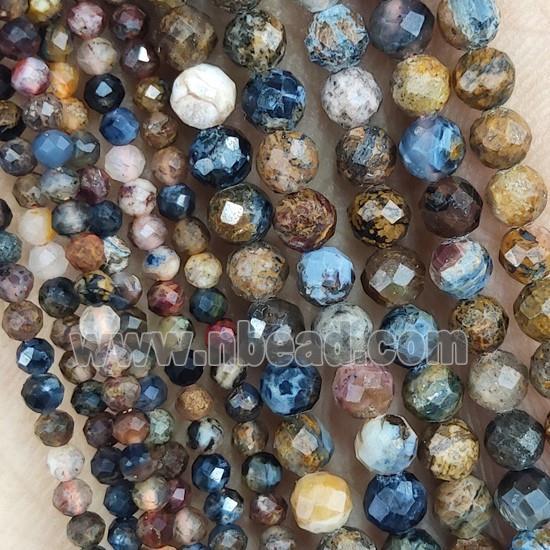 Pietersite Jasper Beads Faceted Round