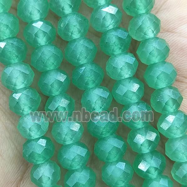 Green Aventurine Beads Faceted Rondelle