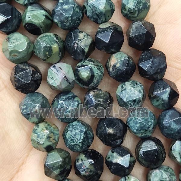 Green Kambaba Jasper Beads Cut Round