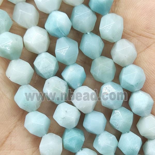 Blue Amazonite Beads Round Cut