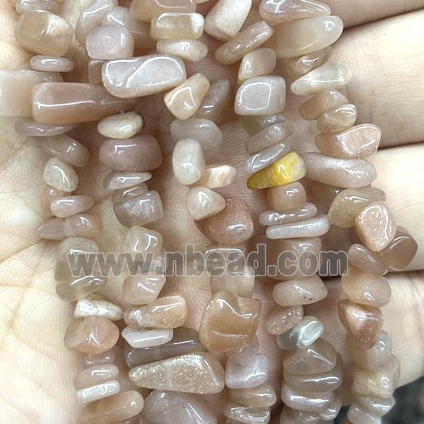 Sunstone Chip Beads Freeform