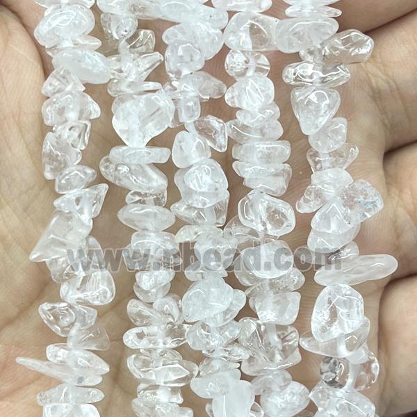 Clear Quartz Chip Beads Freeform