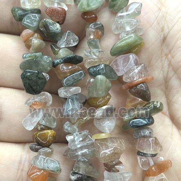 Mix Rutilated Quartz Chip Beads Freeform