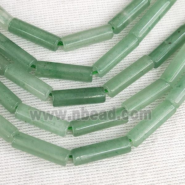 Green Aventurine Tube Beads