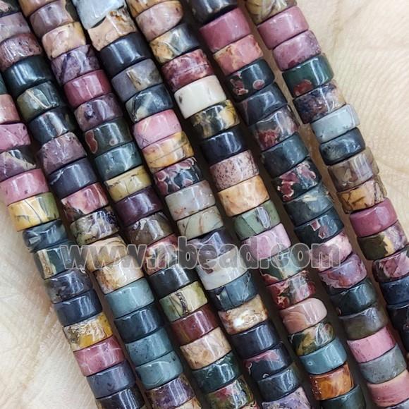 Picasso Jasper Heishi Beads Multicolor