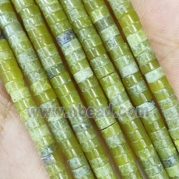 Lemon Jade Heishi Beads