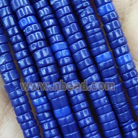 Blue Turquoise Heishi Beads Dye