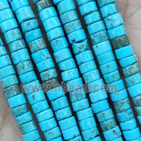 Blue Magnesite Turquoise Heishi Beads