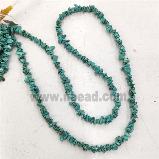 Blue Magnesite Turquoise Chip Beads