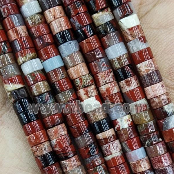 Red Poppy Jasper Heishi Beads