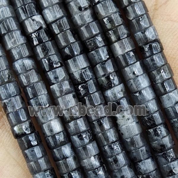 Black Labradorite Heishi Beads Larvikite