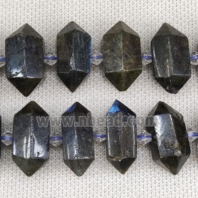 Labradorite Bullet Beads