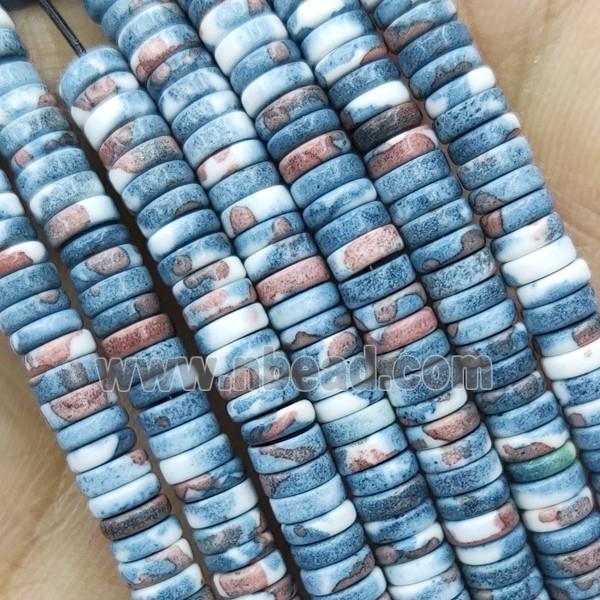 Rainforest Stone Heishi Beads Blue