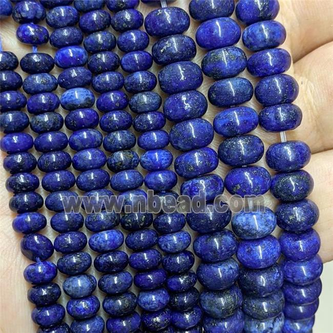 Natural Lapis Lazuli Beads Smooth Rondelle Blue Dye