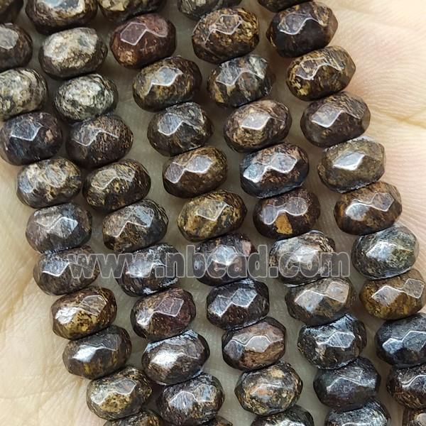 Bronzite Beads Faceted Rondelle