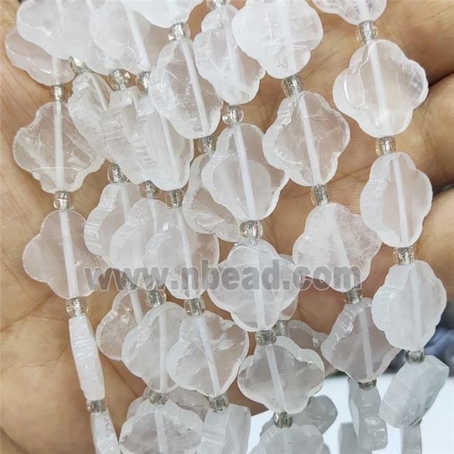 Clear Quartz Clover Beads